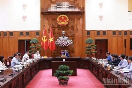 Thủ tướng Phạm Minh Chính chủ trì cuộc họp của Thường trực Chính phủ. (Ảnh: Trần Hải)