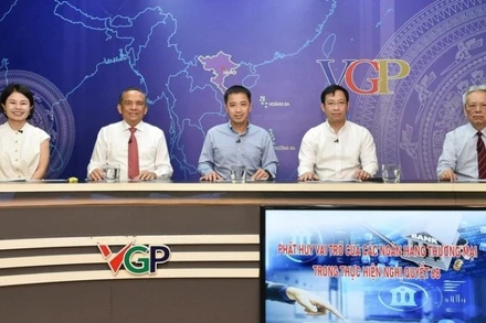 Các chuyên gia tham dự buổi tọa đàm. (Ảnh: VGP)