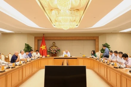 Quang cảnh cuộc họp. (Ảnh: baochinhphu.vn)