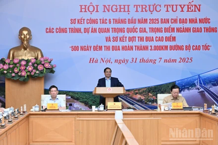 Thủ tướng Chính phủ Phạm Minh Chính chủ trì hội nghị. (Ảnh: Trần Hải)