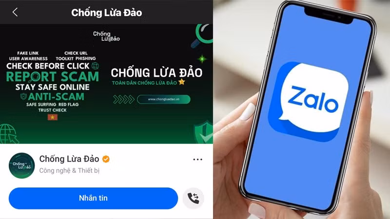 Giao diện của Chatbot AI Chống lừa đảo trên Zalo.