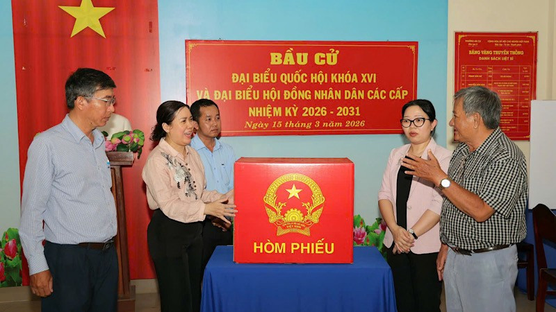 Phường Ninh Kiều, Cần Thơ chuẩn bị sẵn sàng cho ngày bầu cử.