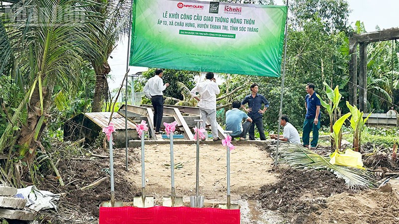 Vị trí xây cầu nông thôn tại ấp 13.