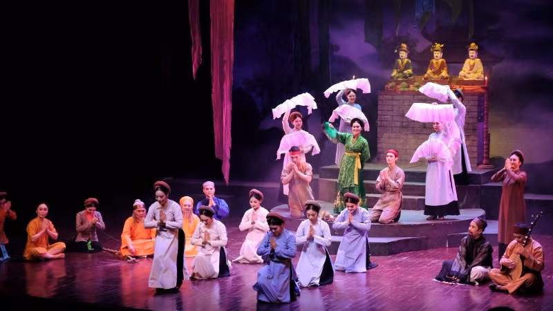 Nhà hát sau hợp nhất cũng cần có chính sách thu hút nhân tài và đãi ngộ xứng đáng, tạo điều kiện để nghệ sĩ yên tâm làm nghề. (Ảnh minh họa: NHÀ HÁT CHÈO VIỆT NAM)