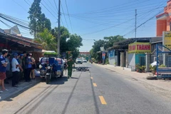 Hiện trường vụ tai nạn giao thông.