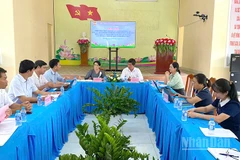 Đoàn công tác Hội Nông dân tỉnh Đồng Tháp làm việc tại xã Mỹ Hiệp.