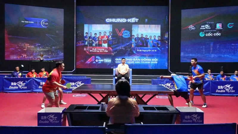 Giải bóng bàn đồng đội TPHCM 2026: Happy Gò Vấp vô địch