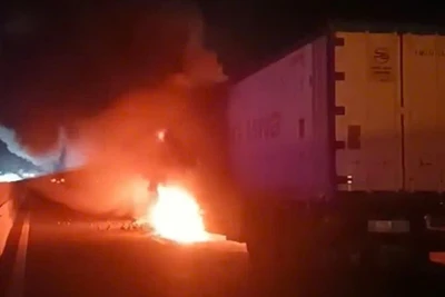 Hiện trường vụ cháy.