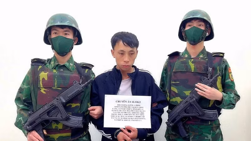 Đối tượng Giàng A PoLo bị bắt giữ về hành vi mua bán trái phép chất ma túy.