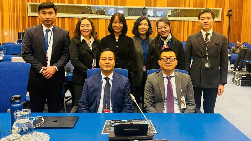 Đoàn liên ngành gồm Bộ Ngoại giao và Bộ Công an tham dự hội nghị.