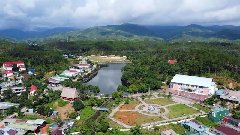 Một góc xã Đắk Pék, tỉnh Quảng Ngãi.