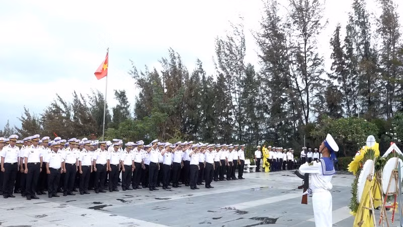 Quang cảnh lễ tưởng niệm. (Ảnh: CTV)