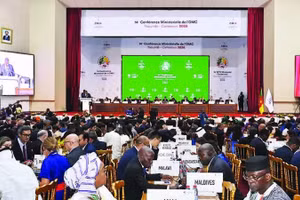 Các đại biểu tham dự hội nghị Bộ trưởng WTO lần thứ 14 (MC14). (Ảnh: TÂN HOA XÃ)