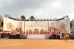 Lễ rước, tế và dâng hương Đức Quốc Tổ Lạc Long Quân đã được tổ chức trong khuôn khổ lễ hội Bình Đà 2026.