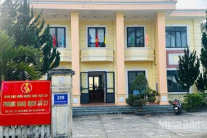 Trụ sở Phòng giao dịch số 27-Kho bạc Nhà nước khu vực XV tại xã Măng Đen, tỉnh Quảng Ngãi.