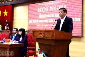 Bí thư Tỉnh ủy Đắk Lắk Lương Nguyễn Minh Triết phát biểu chỉ đạo tại hội nghị tổng kết năm 2025, triển khai kế hoạch phát triển kinh tế-xã hội năm 2026 do Ủy ban nhân dân tỉnh tổ chức.