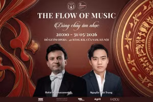 Chương trình hòa nhạc đặc biệt: “The Flow of Music - Dòng chảy âm nhạc” sẽ diễn ra vào 20 giờ ngày 31/5/2026 tại Nhà hát Hồ Gươm, Hà Nội.