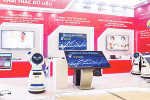 Triển lãm giới thiệu sản phẩm công nghệ nhân dịp khai trương Trung tâm Dữ liệu quốc gia số 1 vào tháng 8/2025.