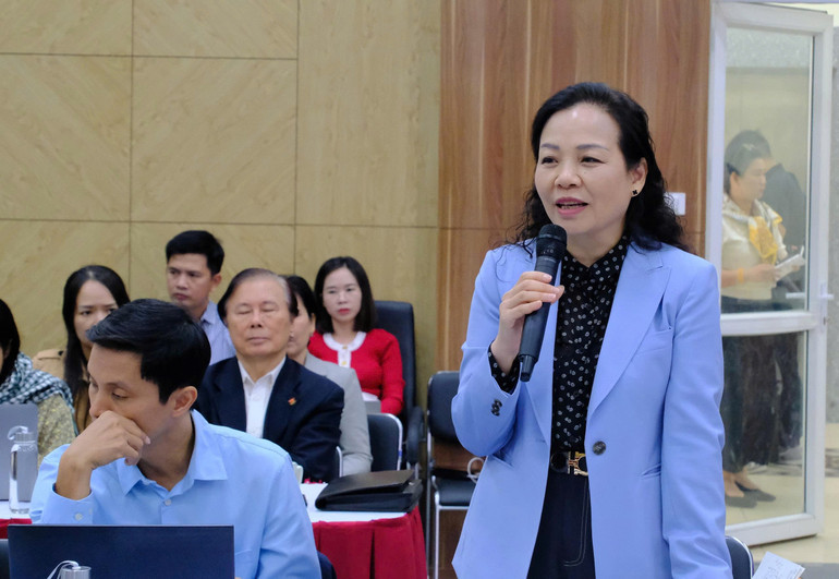 Tiến sĩ Ngô Phương Lan, Chủ tịch Hiệp hội Xúc tiến và phát triển Điện ảnh Việt Nam phát biểu tại hội thảo. ngo-phuong-lan.jpg