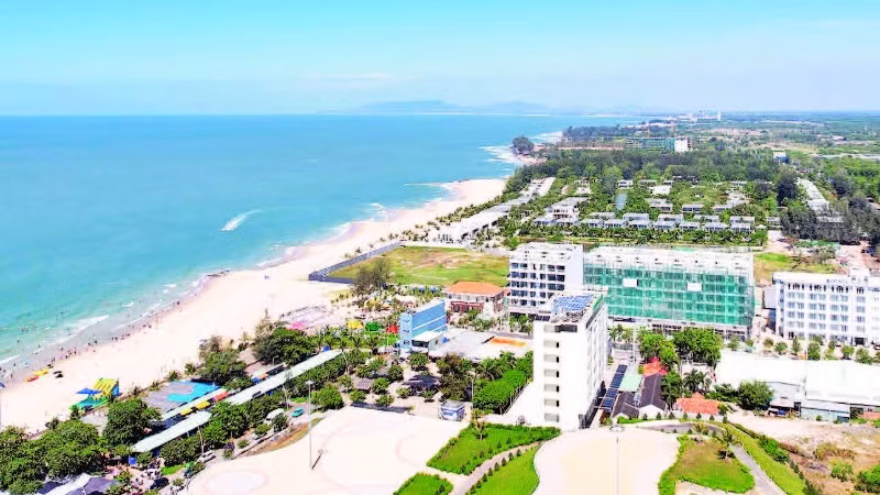 Một góc biển Hồ Tràm ngày nay.