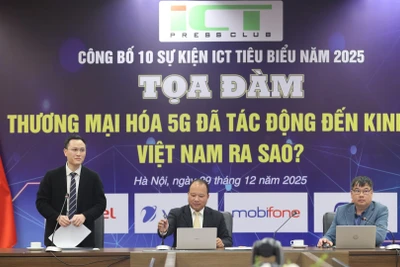 Ông Nguyễn Anh Cương, Phó Cục trưởng Cục Viễn thông, Bộ Khoa học và Công nghệ phát biểu tại tọa đàm.