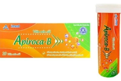 Thực phẩm bảo vệ sức khỏe Apiroca-B của Công ty Cổ phần Dược phẩm APIMED. (Ảnh chụp màn hình)
