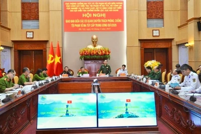 Hội nghị giao ban giữa các cơ quan chuyên trách phòng, chống tội phạm về ma túy. (Ảnh: Bộ đội Biên phòng)