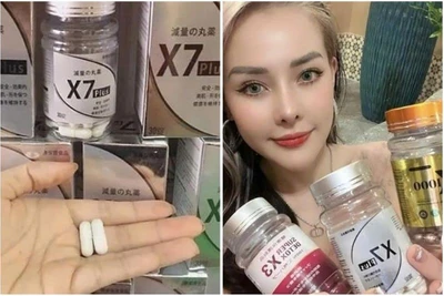 Sản phẩm giảm cân do DJ Ngân 98 bán trên mạng. (Ảnh chụp màn hình)