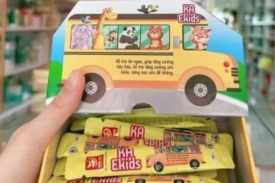 Sản phẩm siro ăn ngon ngon KA Ekids vừa bị thu hồi hiệu lực bản công bố sản phẩm. (Ảnh chụp màn hình) 