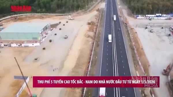 [Video] Thu phí 5 tuyến cao tốc Bắc – Nam do Nhà nước đầu tư từ ngày 1/3/2026