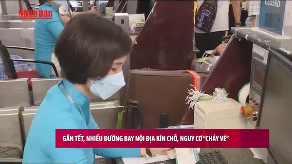 [Video] Gần Tết, nhiều đường bay nội địa kín chỗ, nguy cơ “cháy vé”