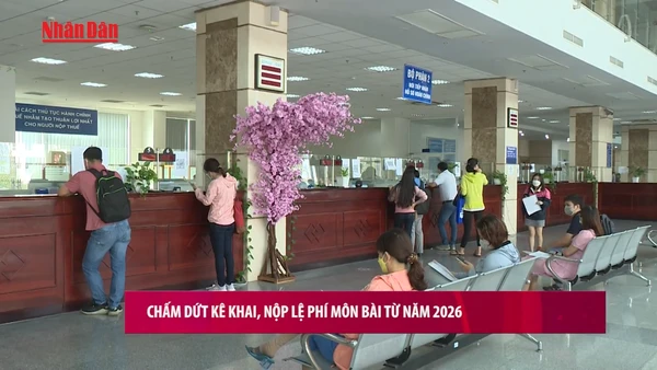 [Video] Chấm dứt kê khai, nộp lệ phí môn bài từ năm 2026