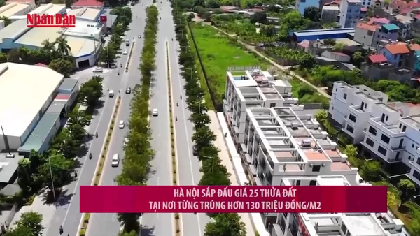[Video] Hà Nội sắp đấu giá 25 thửa đất tại nơi từng trúng hơn 130 triệu đồng/m2