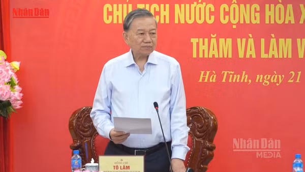 [Video] Tổng Bí thư, Chủ tịch nước Tô Lâm: Hà Tĩnh khơi dậy khát vọng phát triển, quyết tâm đạt mục tiêu tăng trưởng nhanh, bền vững
