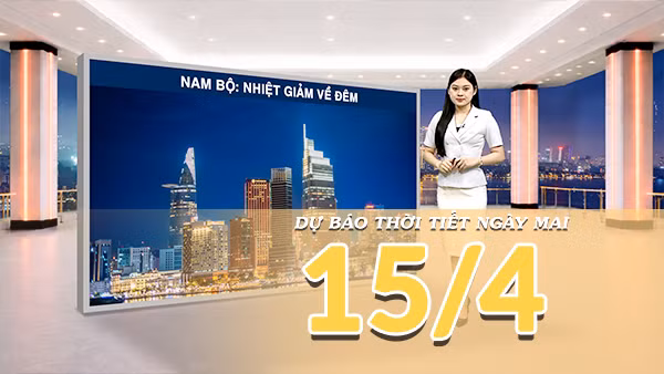 [Video] Dự báo thời tiết đêm nay và ngày mai ngày 15/4/2026: Trung Bộ vẫn là tâm điểm nắng nóng với nền nhiệt phổ biến có nơi hơn 39 độ