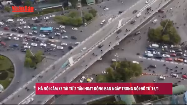 [Video] Hà Nội cấm xe tải từ 2 tấn hoạt động ban ngày trong nội đô từ 15/1