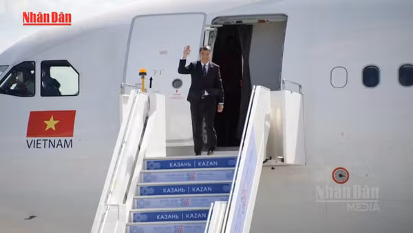 [Video] Thủ tướng Lê Minh Hưng đến Kazan dự Hội nghị Cấp cao ASEAN - Nga 