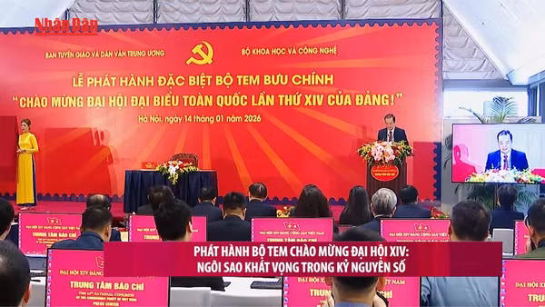 [Video] Phát hành bộ tem chào mừng Đại hội XIV: Ngôi sao khát vọng trong kỷ nguyên số