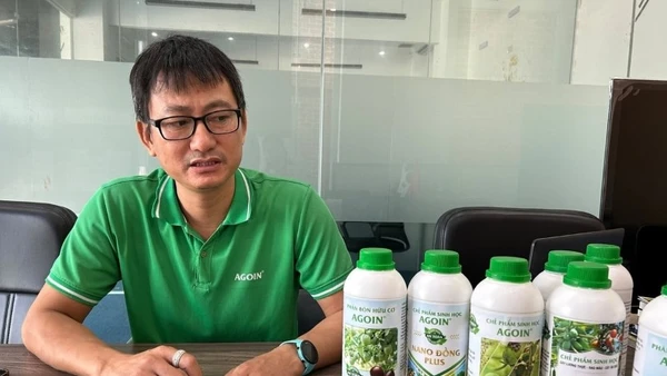 Anh Lê Việt Trung chia sẻ về các sản phẩm phân bón hữu cơ, chế phẩm sinh học AGOIN.