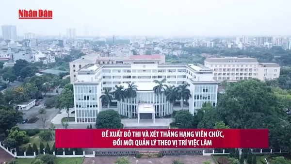 [Video] Đề xuất bỏ thi và xét thăng hạng viên chức, đổi mới quản lý theo vị trí việc làm 