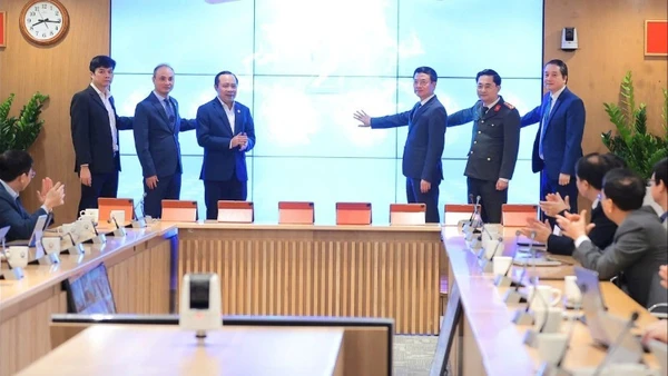 Bộ Khoa học và Công nghệ khai trương hệ thống quản lý trực tuyến các nhiệm vụ theo thời gian thực. (Ảnh ÁNH TUYẾT)