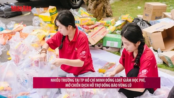 [Video] Nhiều trường tại TP Hồ Chí Minh giảm học phí, mở chiến dịch hỗ trợ đồng bào vùng lũ