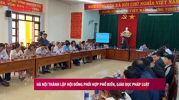 [Video] Hà Nội thành lập Hội đồng Phối hợp phổ biến, giáo dục pháp luật