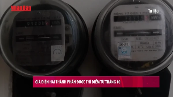 [Video] Giá điện hai thành phần được thí điểm từ tháng 10