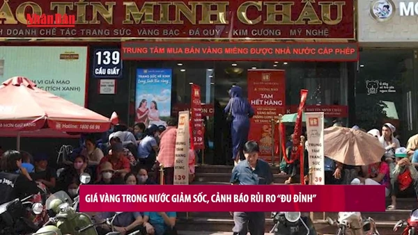 [Video] Giá vàng trong nước giảm sốc, cảnh báo rủi ro “đu đỉnh”