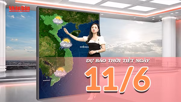 [Video] Dự báo thời tiết ngày 11/6/2026: Bắc Bộ có nắng trở lại, Trung Bộ tiếp diễn mưa dông cục bộ