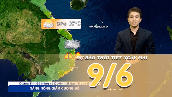 [Video] Dự báo thời tiết đêm nay và ngày mai ngày 9/6/2026: Mưa dông diện rộng tại Bắc Bộ, đề phòng lũ quét, sạt lở đất