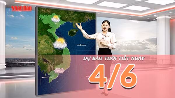 [Video] Dự báo thời tiết ngày 4/6/2026: Trung Bộ nắng nóng gay gắt, Nam Bộ tiếp diễn mưa dông