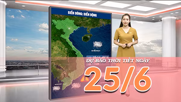 [Video] Dự báo thời tiết ngày 25/6/2026: Nắng nóng gay gắt, nhiều nơi trên 40°C