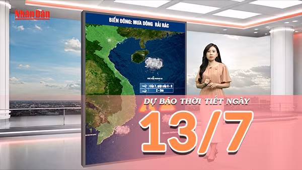 [Video] Dự báo thời tiết ngày 13/7/2026: Nắng nóng quay trở lại tại Bắc Bộ, Trung Bộ tiếp diễn mưa dông